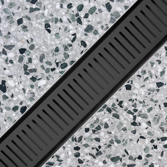 LINiAIR 14mm Line Grate Drain Satin Black