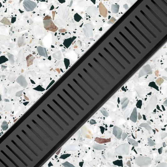 LINiAIR 35mm Line Grate Drain Satin Black