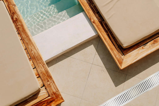 LINiAIR 26mm Line Grate Drain Satin Silver