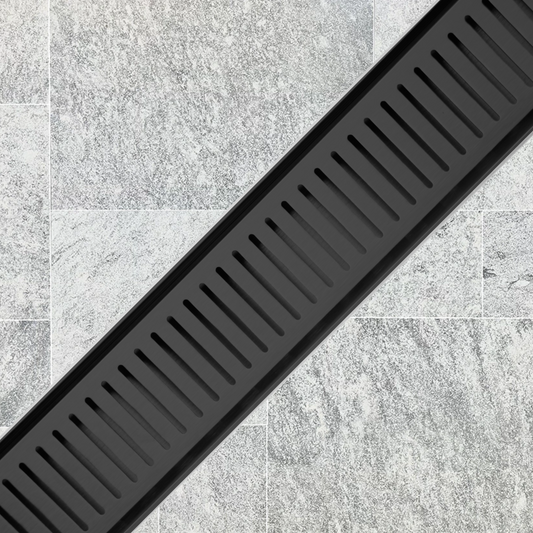 LINiAIR 14mm Line Grate Drain Satin Black