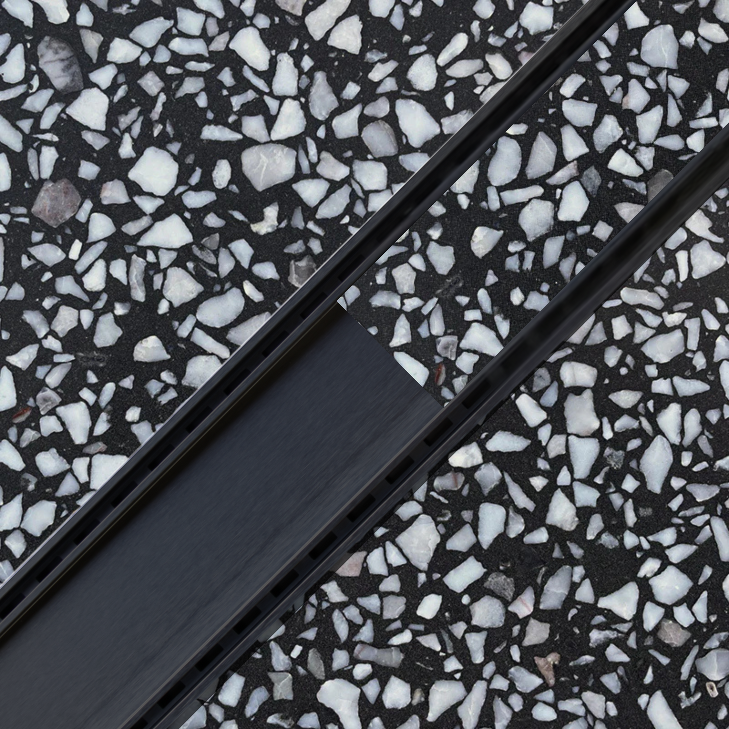 LINiAIR 26mm Integrated Tile Insert Drain in Satin Black