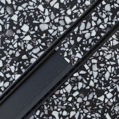 LINiAIR 26mm Integrated Tile Insert Drain in Satin Black