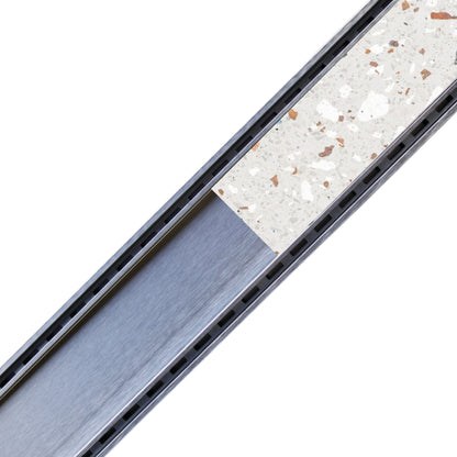 LINiAIR 26mm Integrated Tile Insert Drain in Satin Silver
