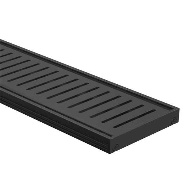 Drainlab® Linear Drain Slotted Grate – 15mm H Black