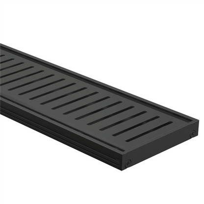 Drainlab® Linear Drain Slotted Grate – 15mm H Black